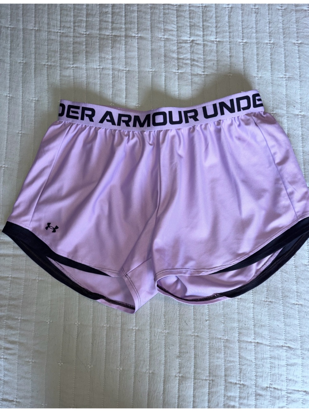 Under Armour Purple Elastic Waist Running Shorts